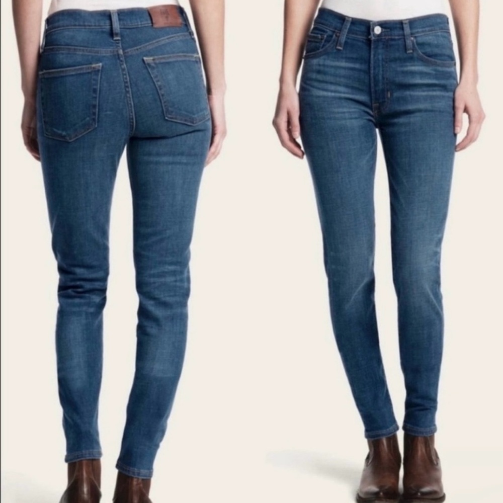 Frye Mid Rise Ankle Skinny‎ Medium Wash Jeans Size 6